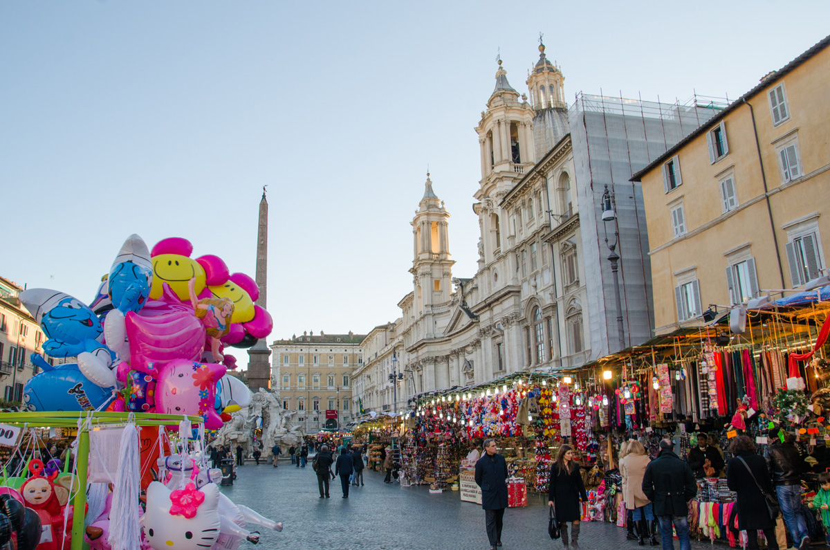 Piazza Navonia, Rome, Christmas markets