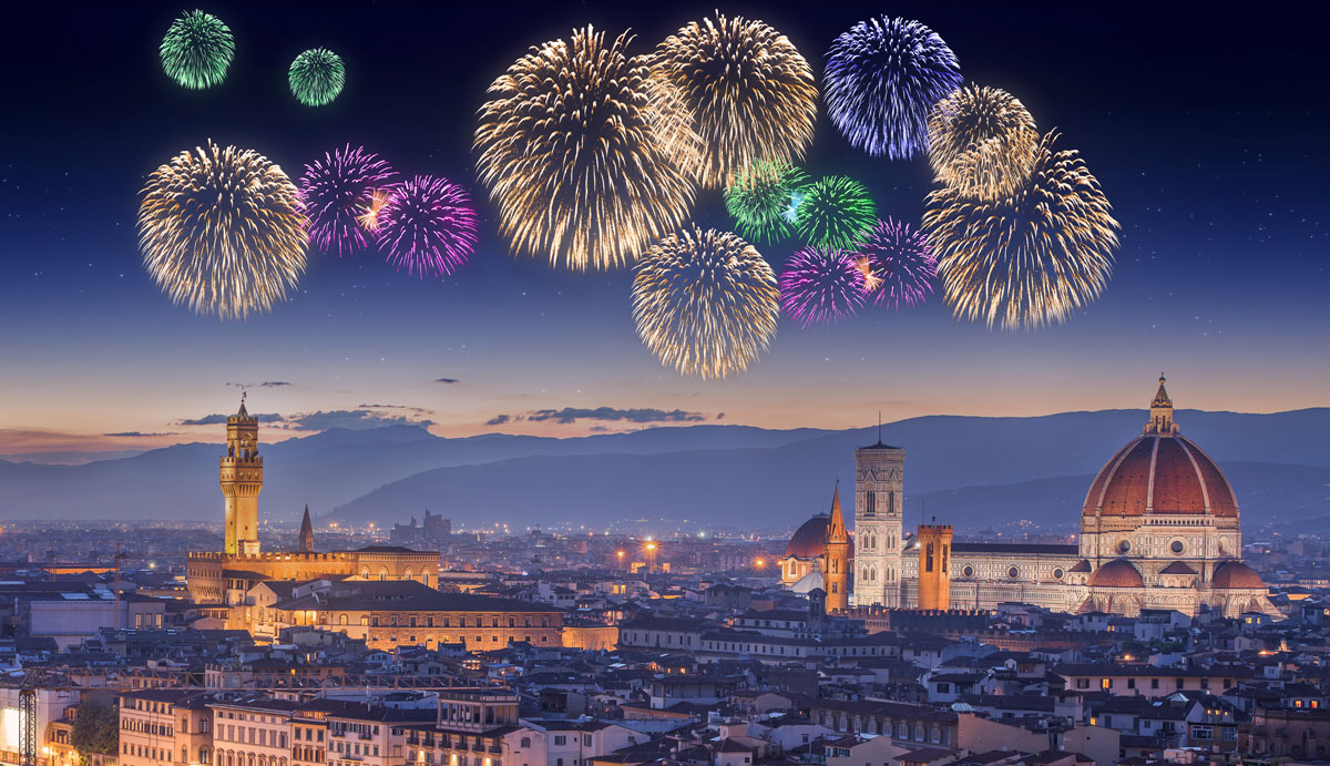 Florence, Italy, new year
