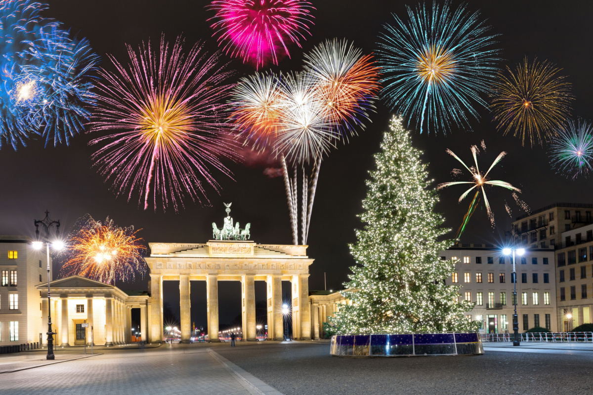Brandenberg Gate, Berlin, Germany, New Year