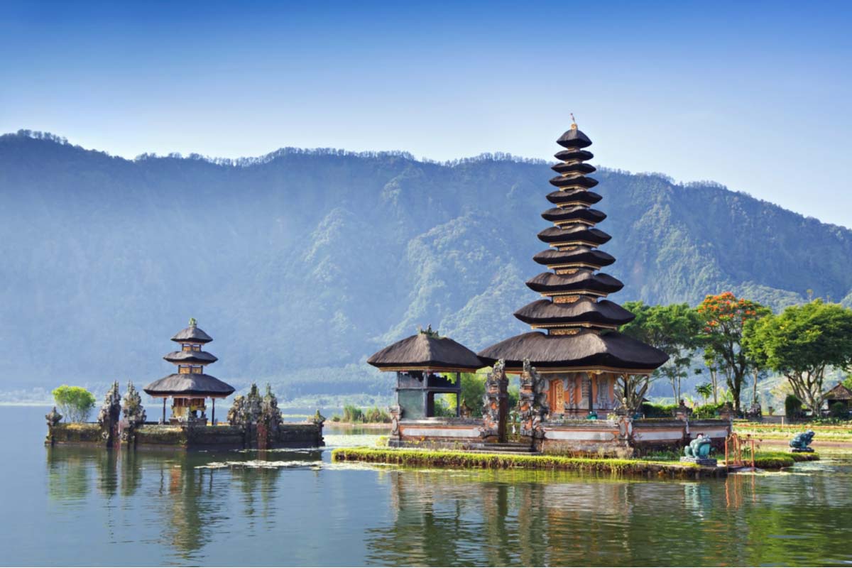 The Pura Beratan Temple of Bali