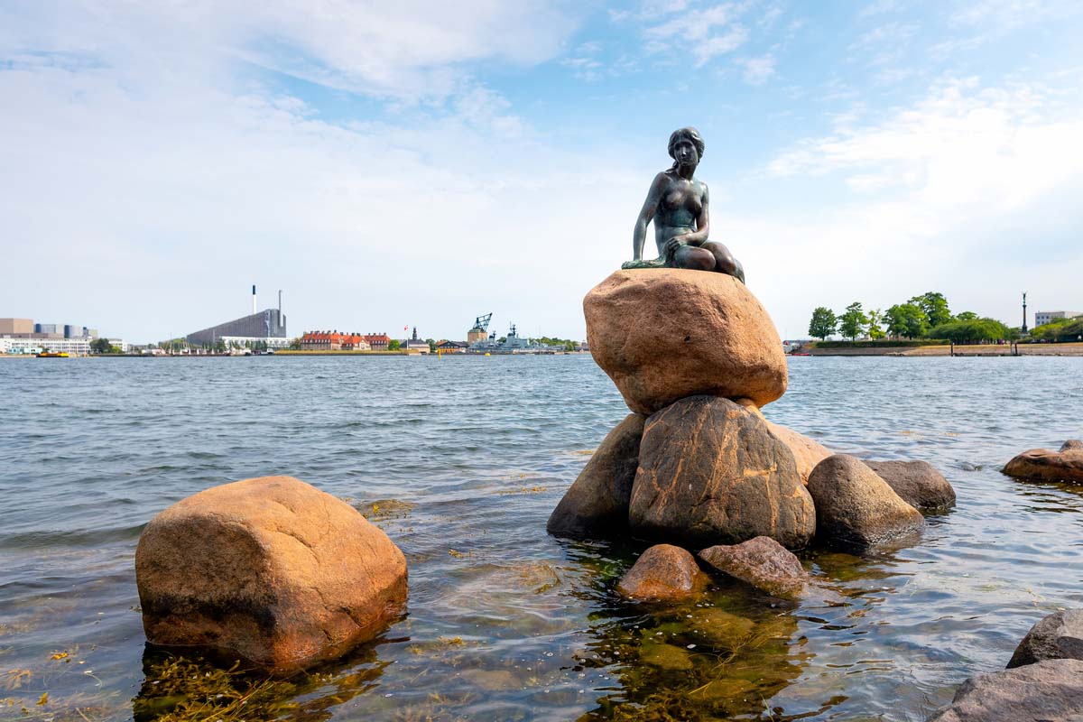 The little mermaid at Langelinie Promenade, Copenhagen