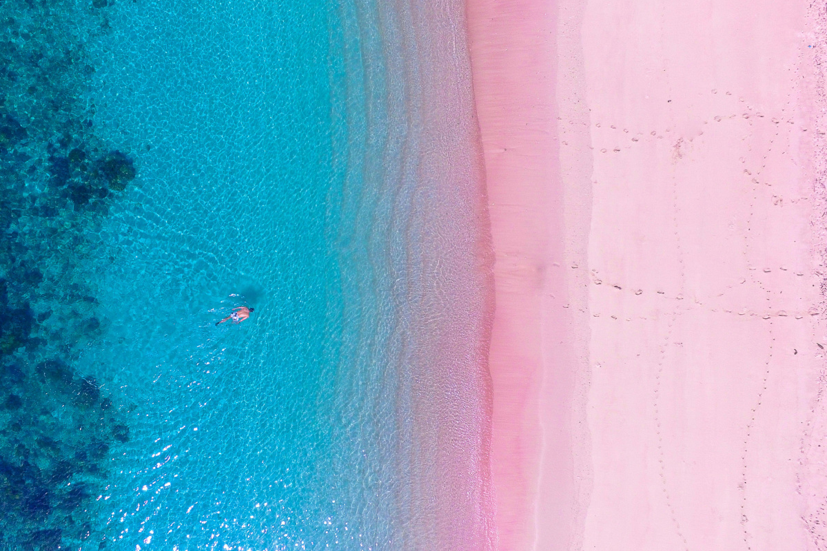 Pink Beach, Indonesia