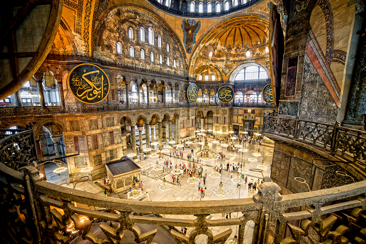 inside the hagia sophia - tour to turkey - expat explore