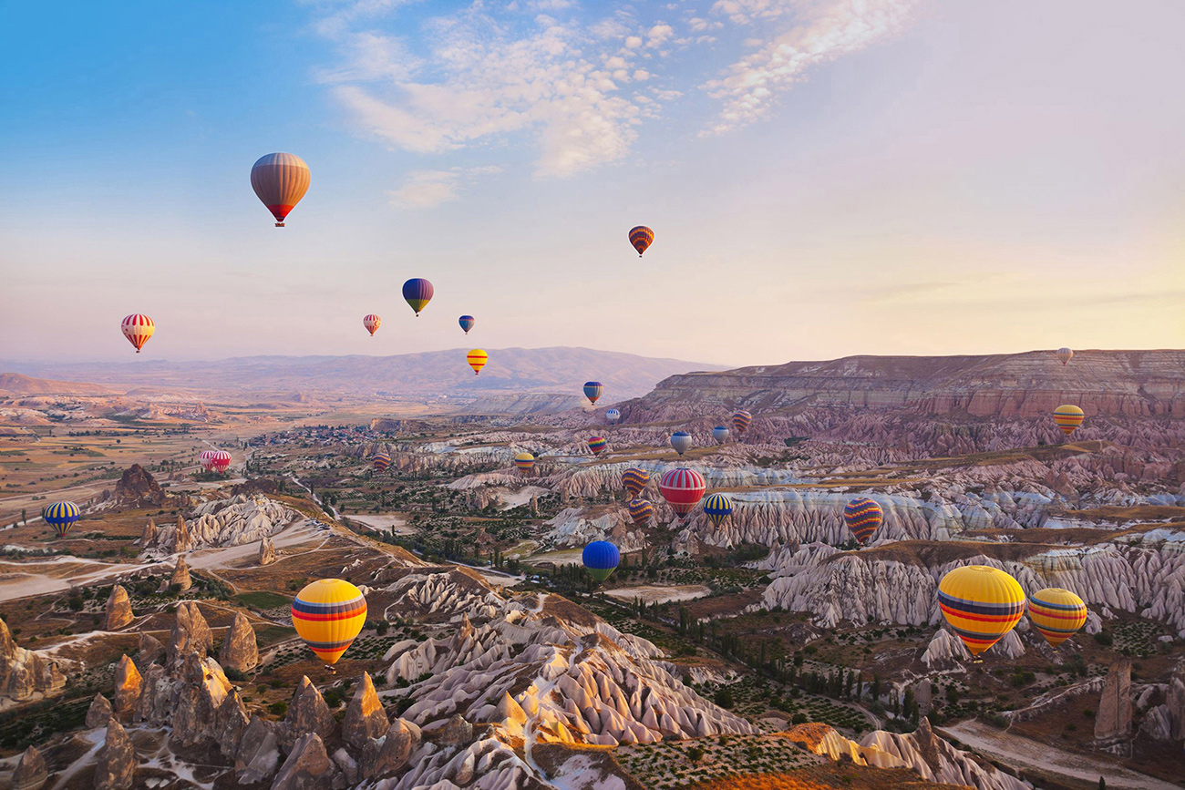 Hot air balloons Cappadocia Turkey