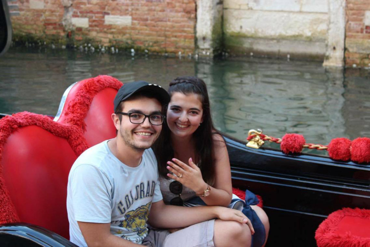 Travel Story: Stephanie, Romario & their big moment on the Venice canal