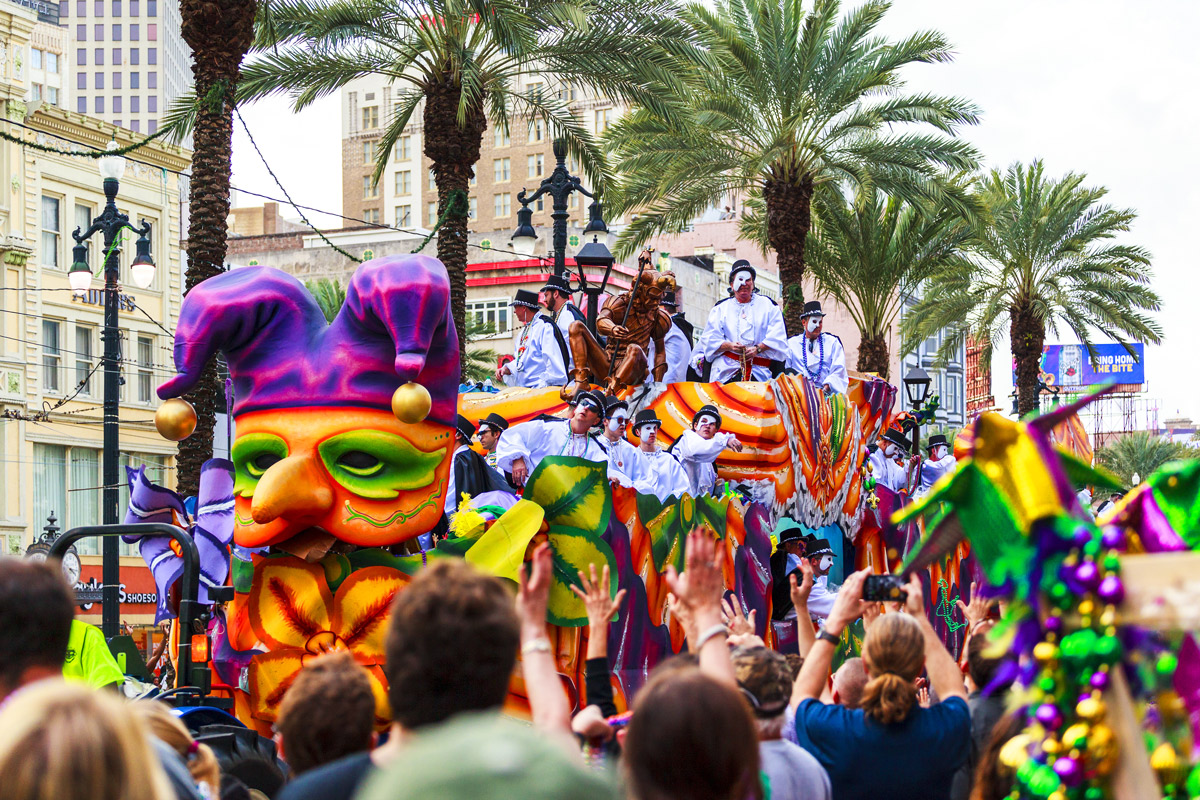 Street parade, Mardi Gras Festival, New Orleans, USA Events