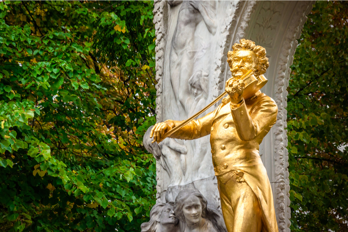 Strauss Statue Vienna, Austria music day