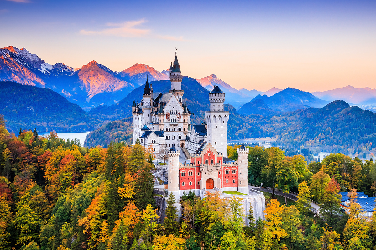 Neuschwanstein Castle in Germany.